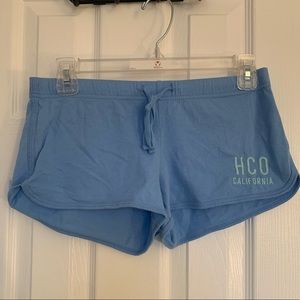 Hollister XS Light Blue Loose Fitting Shorts